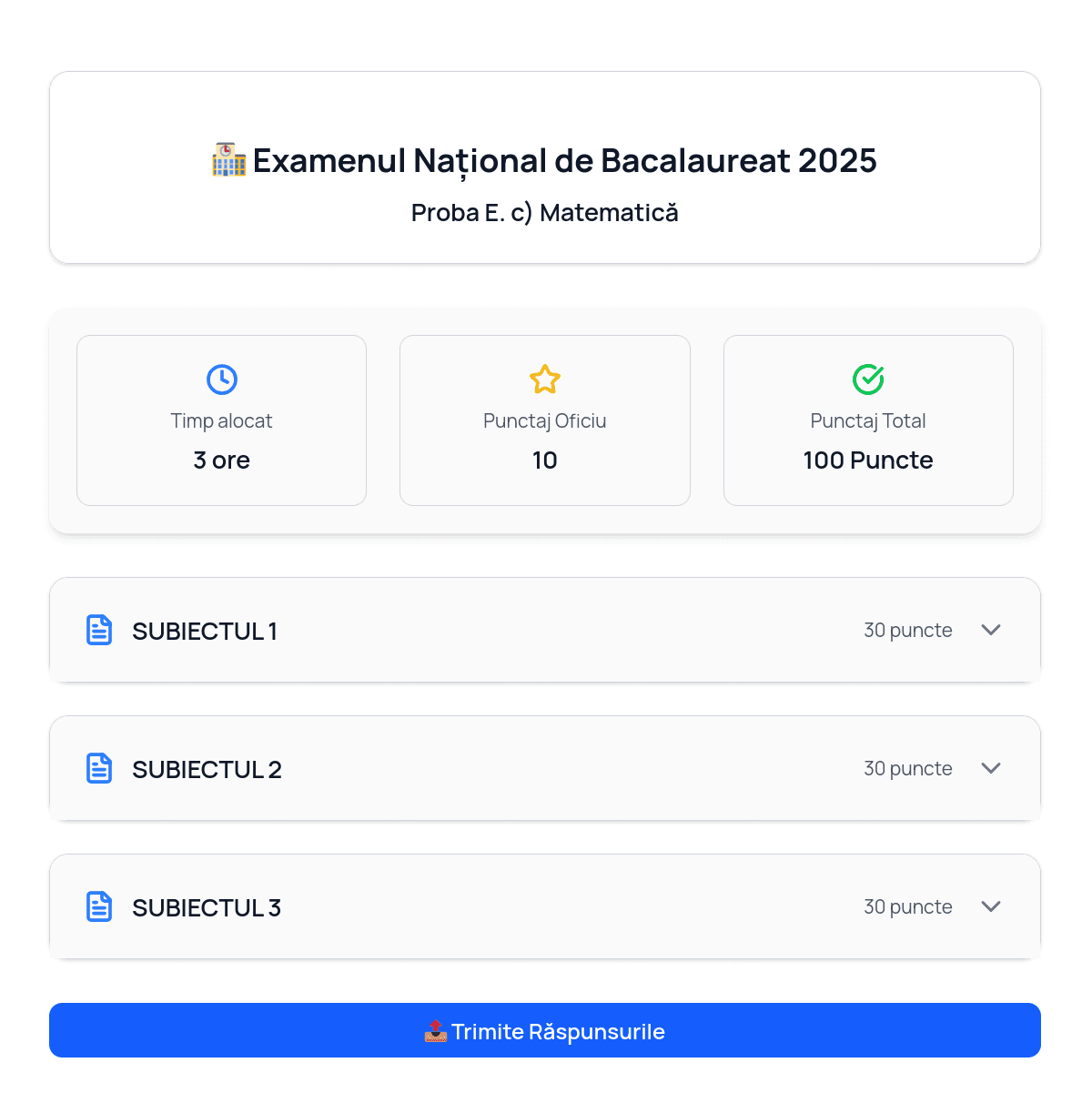 Captură aplicație BAC AI